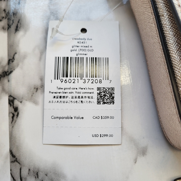 NWT BUNDLE Kate spade crossbody and cardholder with chain - Picture 9 of 11